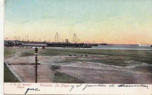 B81908 la playa ship veracruz mexico front/back image