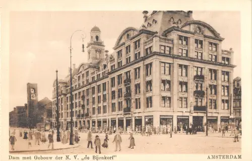 B107466 Niederlande Amsterdam Dam met Gebouw der N.V de Bijenkorf real photo uk