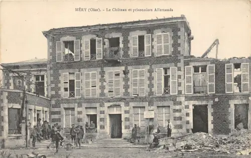 us7365 le chateu at prisonniers allemands mery oise german prisoniers