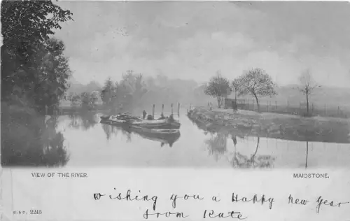 br109006 view of the river maidstone uk