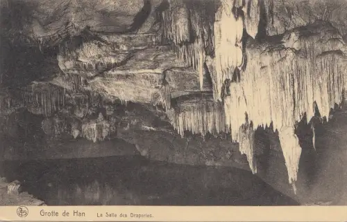 BF19483 la salle des draperies grottes de han belgien front/back image