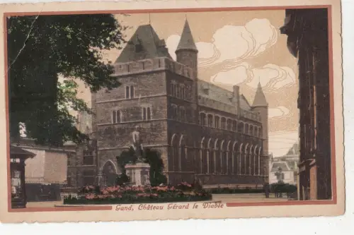 BF19366 gand chateau gerard le diable belgien front/back image