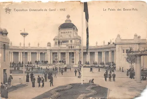 BF35384 le palais des beaux arts exposition de gand belgium front/back scan