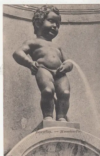 BF19079 bruxelles manneken pis belgium front/back image