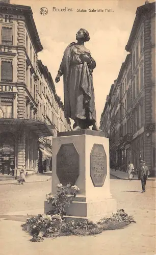 BF35301 Bruxelles Statue Gabrielle Petit Belgien Front/Back Scan