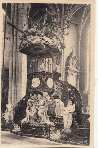 BF19392 gand cathedrale st bavon chaire de verite belgien front/back image