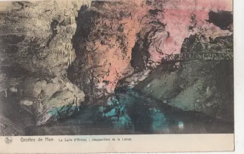 BF19494 grottes de han la salle d armes belgien front/back image