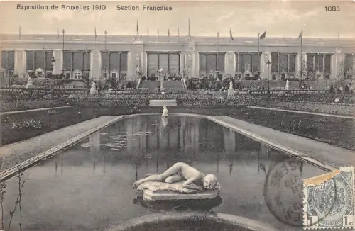 BF35296 exposition de bruxelles 1910 belgium section francaise front/back scan