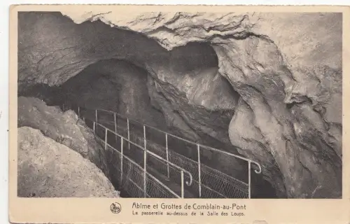 BF19271 la passe abime et grottes de comblain au pont belgien front/back image