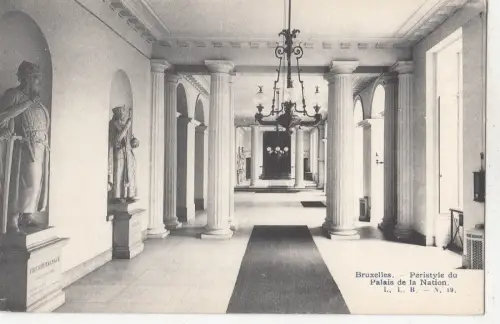 BF19471 peristyle du palais de la nation bruxelles belgium front/back image