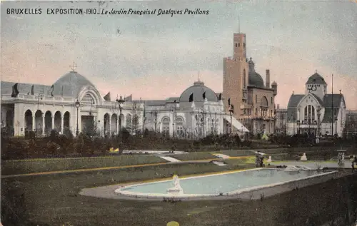 BF35339 le jardin francois qualeques pavillons belgium bruxelles front/back scan