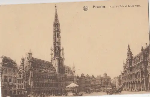BF19462 hotel de ville et grand place bruxelles belgium front/back image