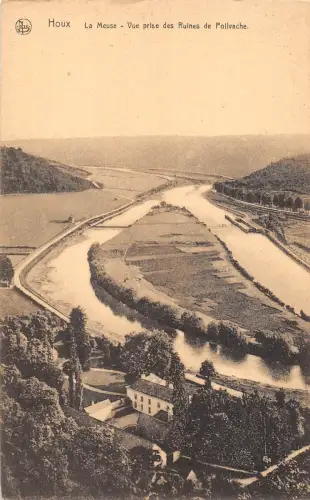 BR56215 Houx la meuse vue prise des ruines de Pollvache Belgien
