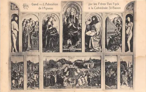 Br36064 Gend L adoration de L Agneau Kathedrale St. Bavon Belgien