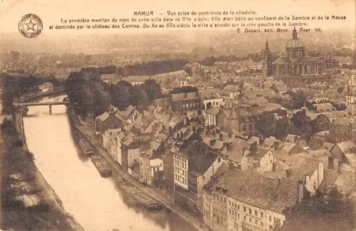 BR71479 namur vue prise du pont levis de la citadelle belgien