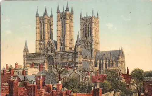 uk50849 lincoln cathedral uk great northern railway series