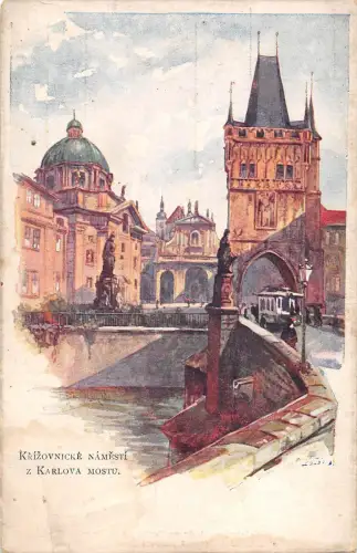 BR56867 Krizovnicke namesti z karlova mostu Tschechien
