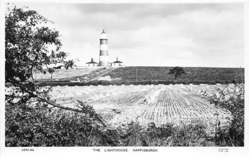 uk50779 light house happisburgh real photo uk