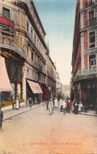 BF9104 constantine algeria entree de la rue nationale types Algerien