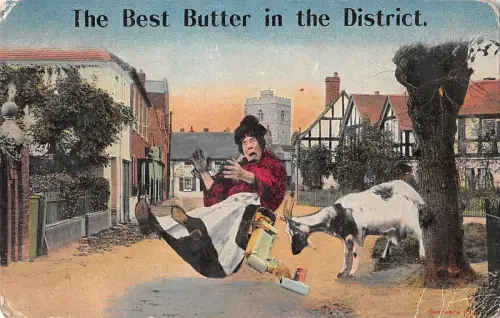 BR97686 die beste Butter im Bezirk Ziege Comic Bamforth UK