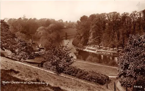 BR61861 River Severn at Shrewsbury Echtfoto UK