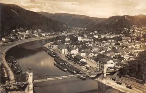 BT2855 Tetschen a elbe decin quaderberg Echtfoto Tschechien