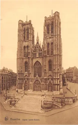 Br35033 Bruxelles Eglise Sainte Gudule belgium