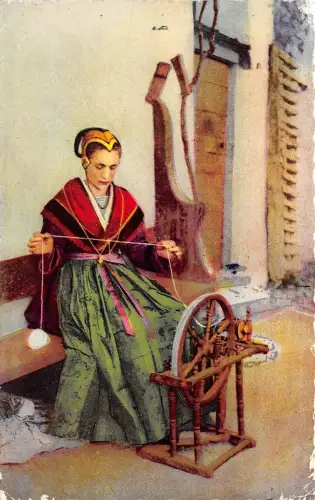 BR14075 La savoie Pittoresque La fileuse Frankreich