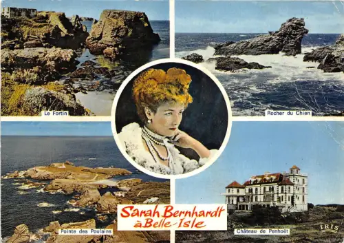 B49675 Belle Isle en Mer Sarah Bernhardt multi vues france