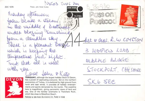 B86930 torquay devon uk