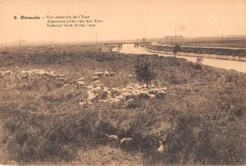 BR56164 vue generale de l Yser Dixmude Belgium