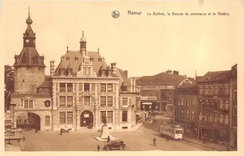 Br35836 Namur Le Beffrol, LA Bourse du Commerce et Le Theatre belgium