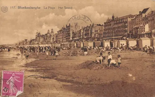 BR55166 la plage het strang Blankennerghe belgien