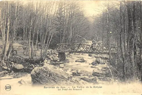 Br36052 Spa La VAlle de la Hoegne le pont du Renard Belgien