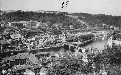 BR19540 Dinant vue prise desglaces de la citadele belgium