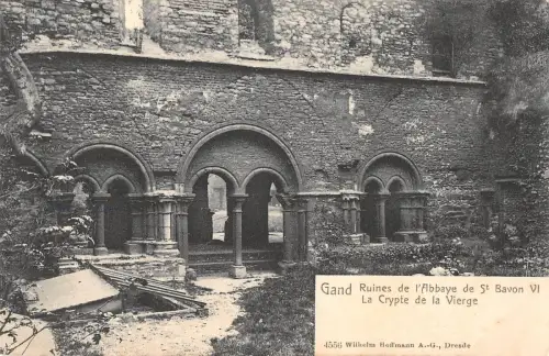 BR55093 Ruines de l abbaye de St bavon Gand belgien