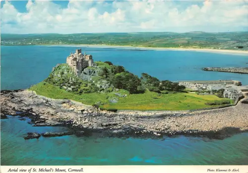 B86947 Luftbild von St Michael S Mount Cornwall UK