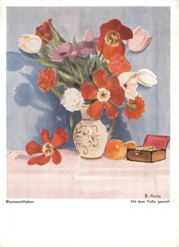 B75040 blumensftleben nach alnem mit dem fusse Gemälde Postkarte