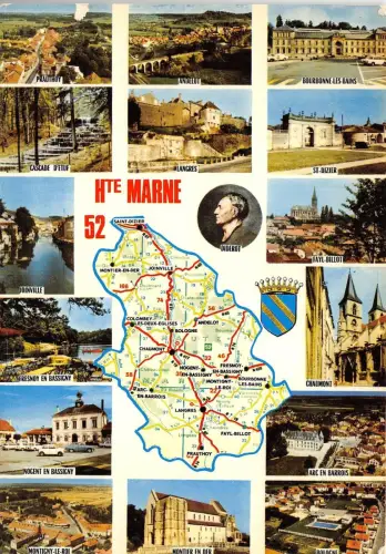 BR1246 Haute Marne cartes geographiques Karte Frankreich