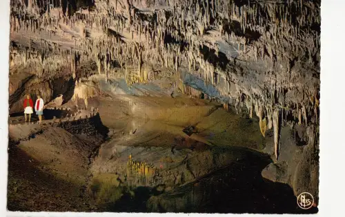 BG12034 grottes de han s lesse l entree de la salle des draperies belgium