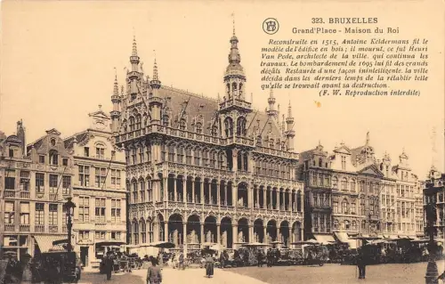 BR70821 grand place maison du roi bruxelles belgium