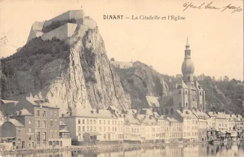 BR72446 dinant la citadelle et l eglise belgium