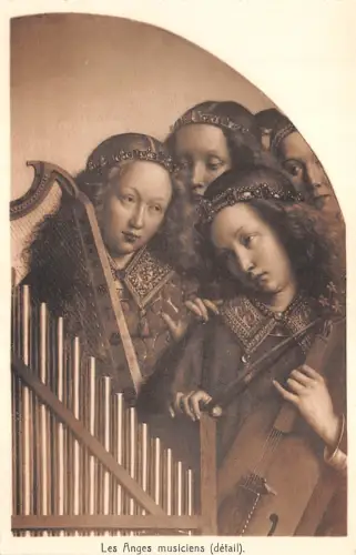 BR44598 The Playeng angels Grand cathedrale st Bavon paint printures belgien