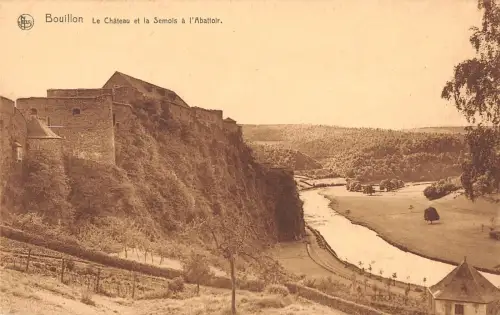 BR55917 Le chateau et la semois a l schlachthof Bouillon belgien