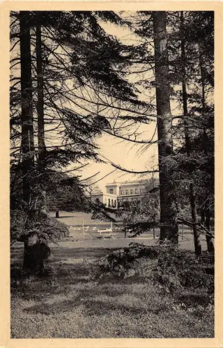 BR55242 La grande pelouse et le chateau Le parc Mariemont belgien