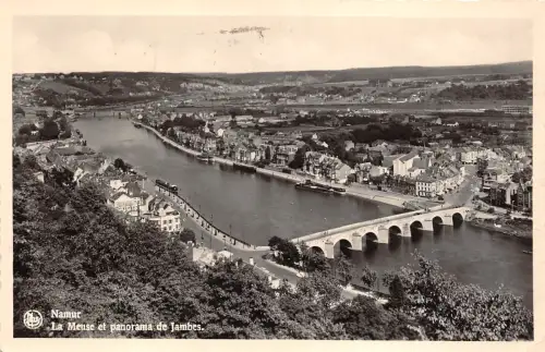 BR16779 Namur La Meuse et panorama de Jambes belgien