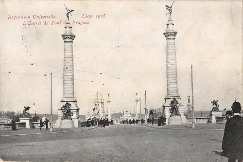 BR72493 l entree du pont de frangnee liege belgien exposition