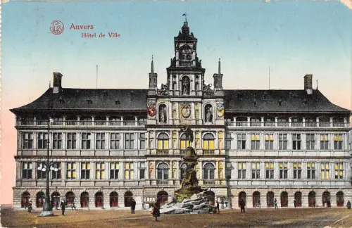 BR71572 anvers hotel de ville belgium