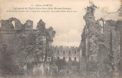 B94355 ruines d orval nef centrale de l eglise notre dame belgien