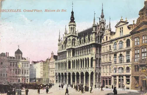 BR78109 bruxelles grand place maison du roi belgium
